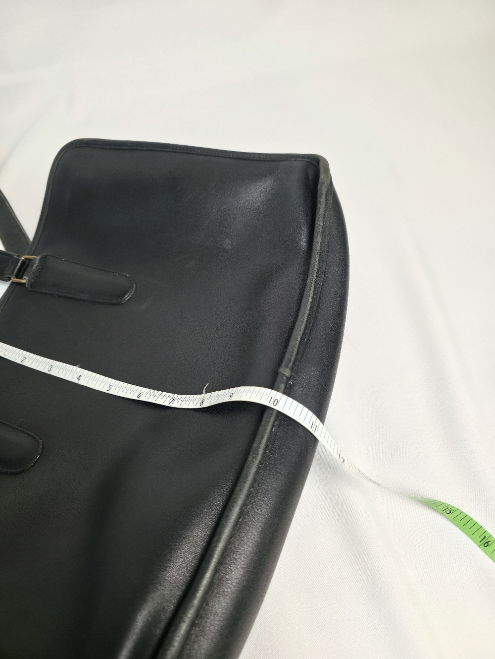 PROJECT Vintage Coach Marketing Tote Black Leather Laptop Briefcase Large Purse - Picture 15 of 16